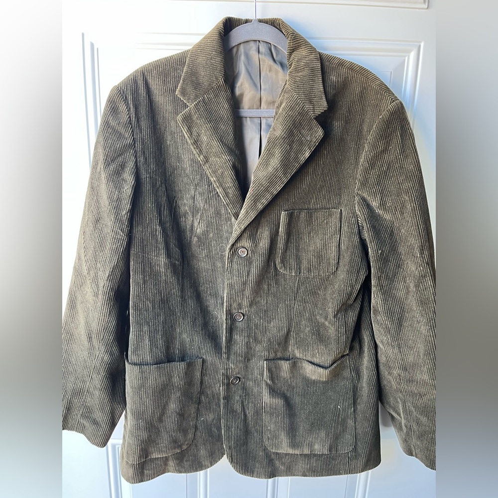 Dark Green Corduroy Coat- GAP
